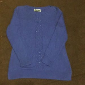 Women’s Karen Scott sweater with beaded accents